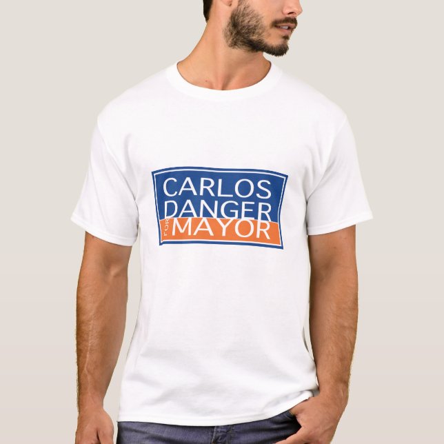 Carlos-Gefahr für Bürgermeister - Männer T-Shirt (Vorderseite)