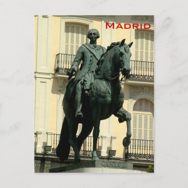 Carlos III Postkarte (Vorderseite)