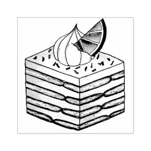 Carlota de Limón Mexikanischer Icebox-Kuchen Bake Gummistempel