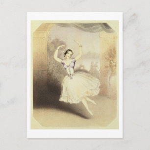 Carlotta Grisi (1819-99) im Ballett von Peri Postkarte