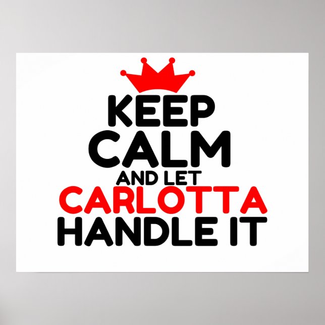 CARLOTTA HANDLE IT POSTER (Vorne)
