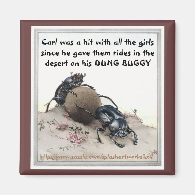 "Carls DUNG BUGGY" Magnet (Vorne)