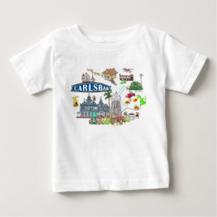 Carlsbad Beach City Spaß Baby T-shirt