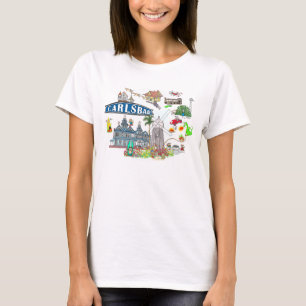 Carlsbad Beach City Spaß T-Shirt