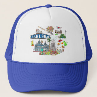 Carlsbad Beach City Spaß Truckerkappe