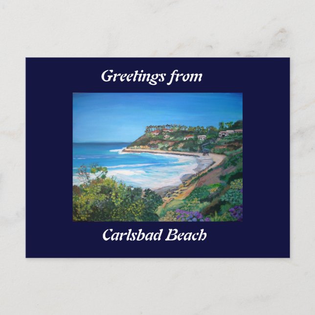 Carlsbad Beach - Postcard Postkarte (Vorderseite)