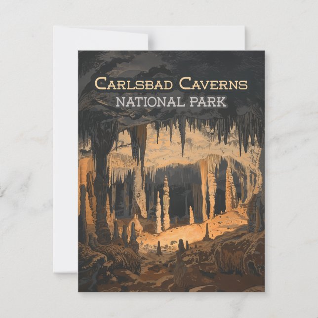 Carlsbad Caverne National Park New Mexico Card (Vorderseite)
