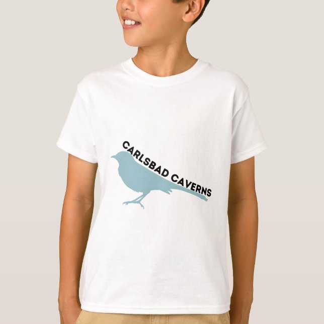 Carlsbad Caverns mockingbird park logo T-Shirt (Vorderseite)