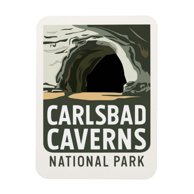 Carlsbad Caverns National Park Geschenk oder Souve Magnet (Vertikal)