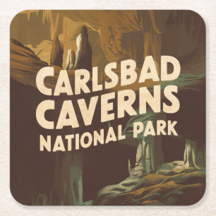 Carlsbad Caverns National Park Höhle Rechteckiger Pappuntersetzer