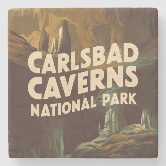 Carlsbad Caverns National Park Höhle Steinuntersetzer (Vorderseite)