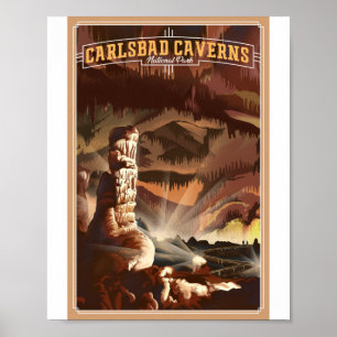 Carlsbad Caverns National Park Litho Kunstwerk Poster