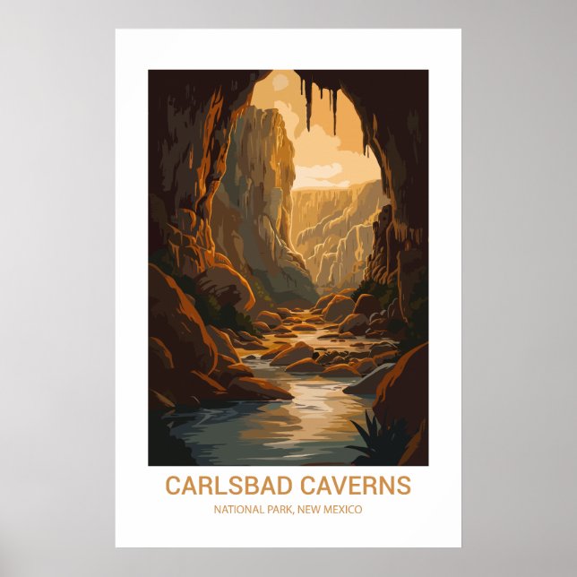 Carlsbad Caverns National Park New Mexico USA Poster (Vorne)