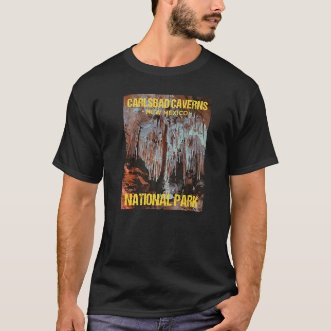 Carlsbad Caverns Nationalpark New Mexico Poster T-Shirt (Vorderseite)