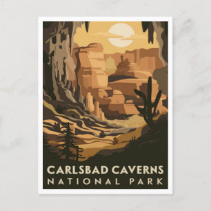 Carlsbad Caverns Nationalpark New Mexico Postkarte