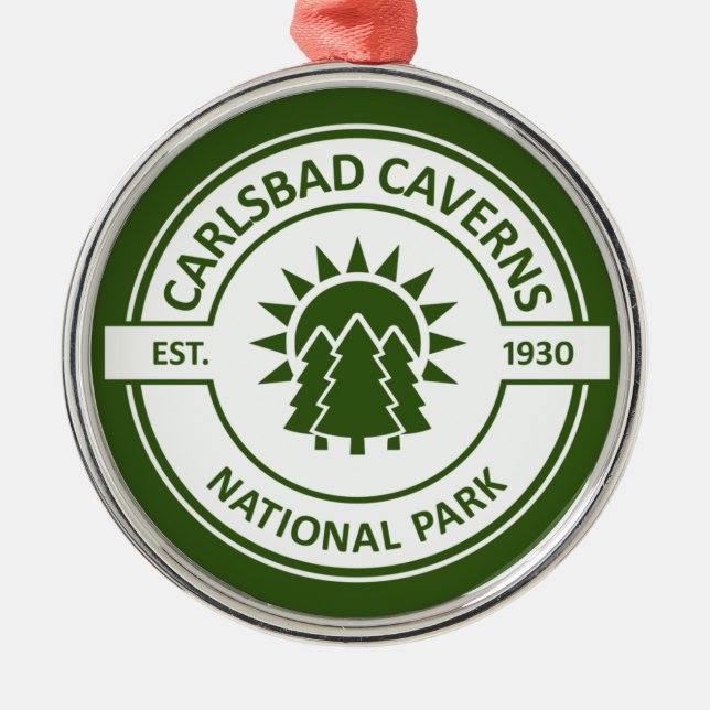 Carlsbad Caverns Nationalpark Ornament Aus Metall (Vorne)