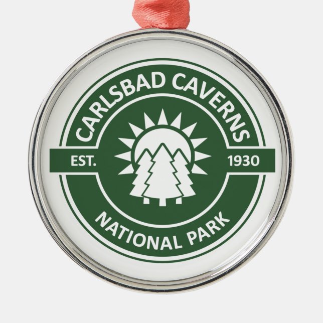 Carlsbad Caverns Nationalpark Ornament Aus Metall (Vorne)