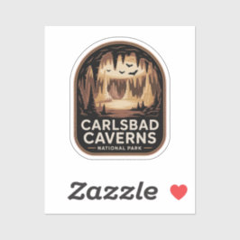 Carlsbad Caverns Nationalpark Retro-Abzeichen Aufkleber