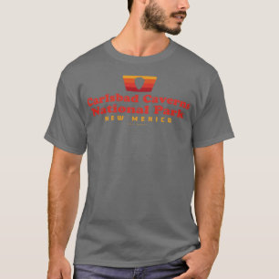 Carlsbad Caverns Nationalpark Retro Arrowhead Red T-Shirt