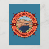 Carlsbad Caverns Nationalpark Retro Kompass