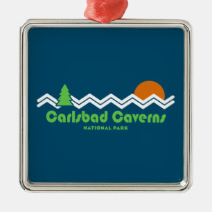 Carlsbad Caverns Nationalpark Retro Ornament Aus Metall