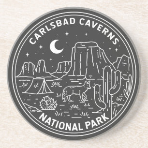 Carlsbad Caverns Nationalpark Vintag  Getränkeuntersetzer