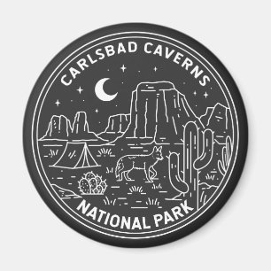 Carlsbad Caverns Nationalpark Vintag Magnet