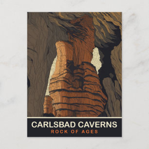 Carlsbad Caverns, Rock of Ages, Reise Postkarte