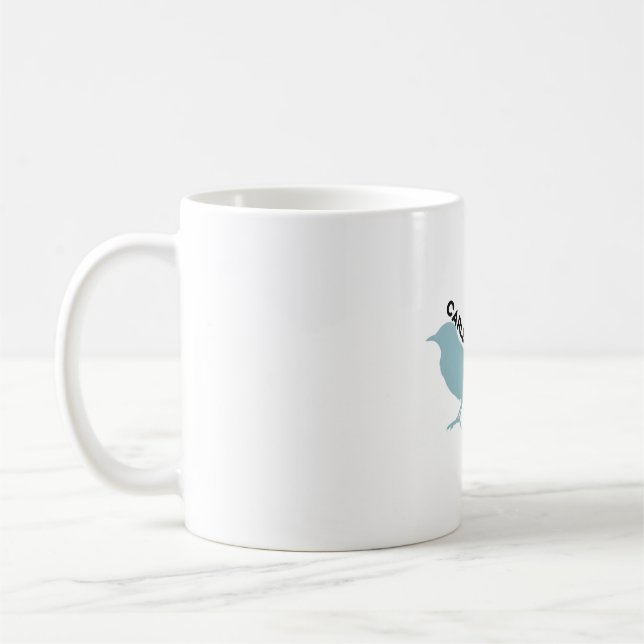 Carlsbad Caverns Spottdrossel Park Logo Kaffeetasse (Links)