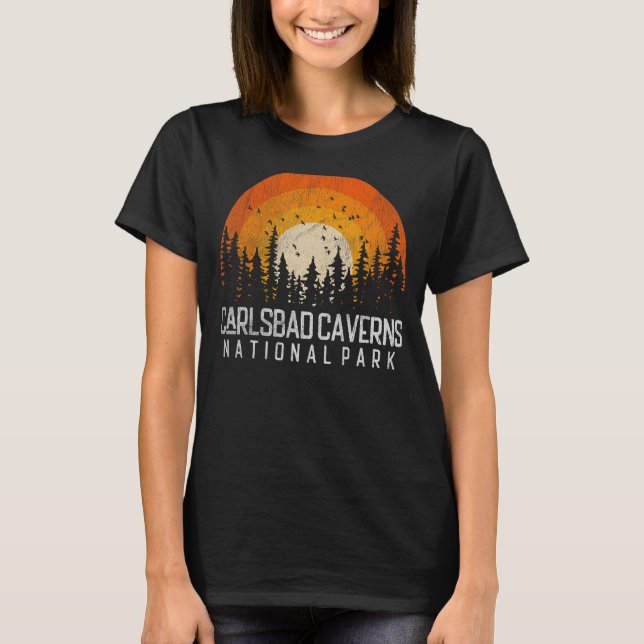 Carlsbad Caverns US National Park New Mexico Vinta T-Shirt (Vorderseite)