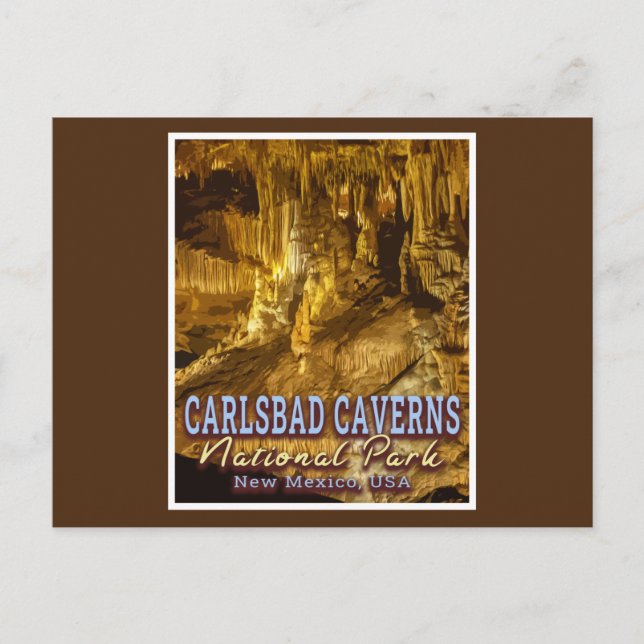 CARLSBAD CAVERS NATIONALPARK - NEW MEXICO POSTKARTE (Vorderseite)