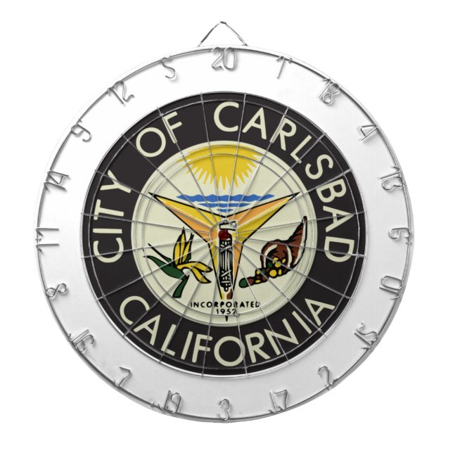 Carlsbad (Kalifornien) City Siegel Dartscheibe (vorne)