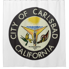 Carlsbad (Kalifornien) City Siegel Duschvorhang