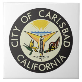 Carlsbad (Kalifornien) City Siegel Fliese