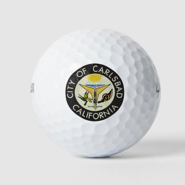 Carlsbad (Kalifornien) City Siegel Golfball (Vorderseite)