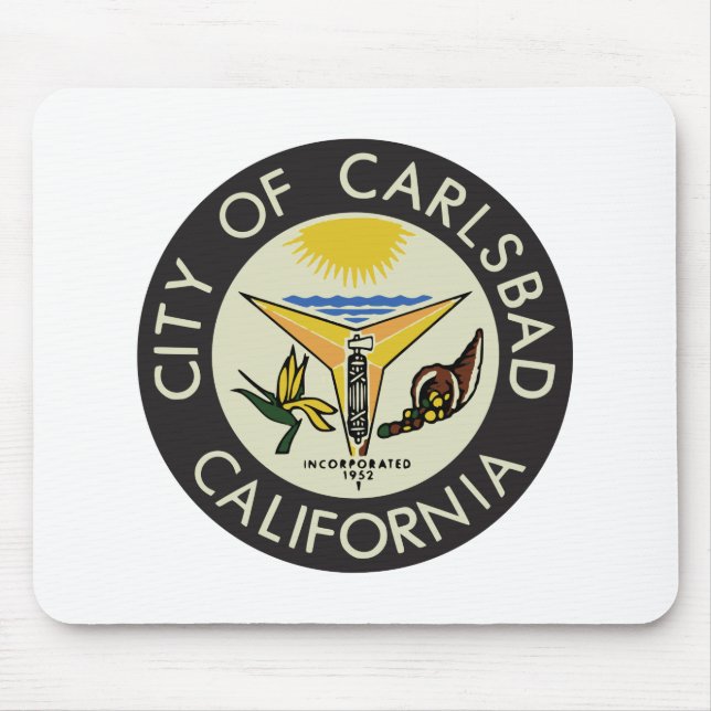 Carlsbad (Kalifornien) City Siegel Mousepad (Vorne)