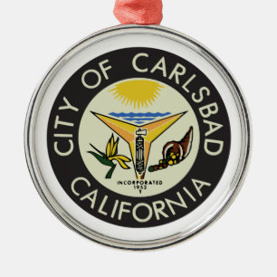 Carlsbad (Kalifornien) City Siegel Ornament Aus Metall