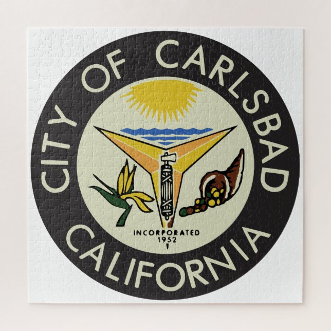Carlsbad (Kalifornien) City Siegel Puzzle (Vertikal)