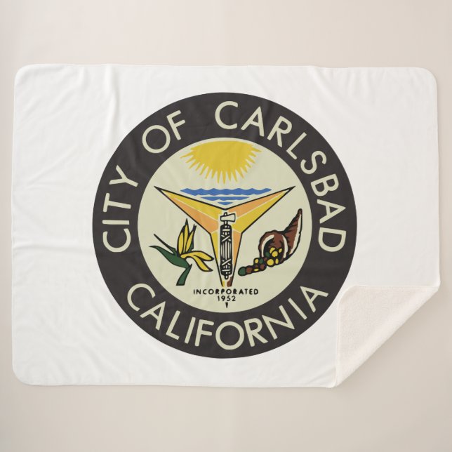 Carlsbad (Kalifornien) City Siegel Sherpadecke (Vorderseite (Horizontal))