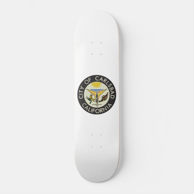 Carlsbad (Kalifornien) City Siegel Skateboard (Vorderseite)