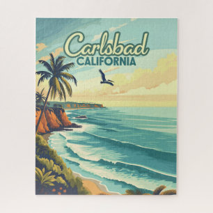 Carlsbad Kalifornien San Diego Beach Vintage Puzzle