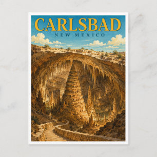 Carlsbad New Mexico Carlsbad Caverns GeoSaga Postkarte