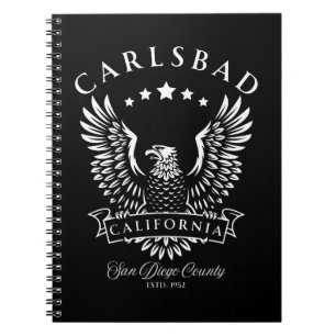 Carlsbad San Diego Landkreis Kalifornien, Vintager Notizblock