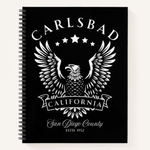 Carlsbad San Diego Landkreis Kalifornien, Vintager Notizbuch