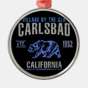 Carlsbad Silbernes Ornament