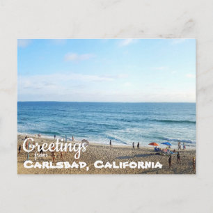 Carlsbad Staat Beach California Postkarte