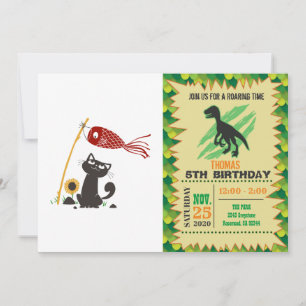 Carlstromer Happy Cat - Wählen Sie die Hintergrund Einladung