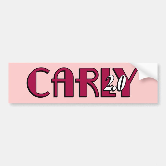 Carly 2,0 Autoaufkleber (Vorne)