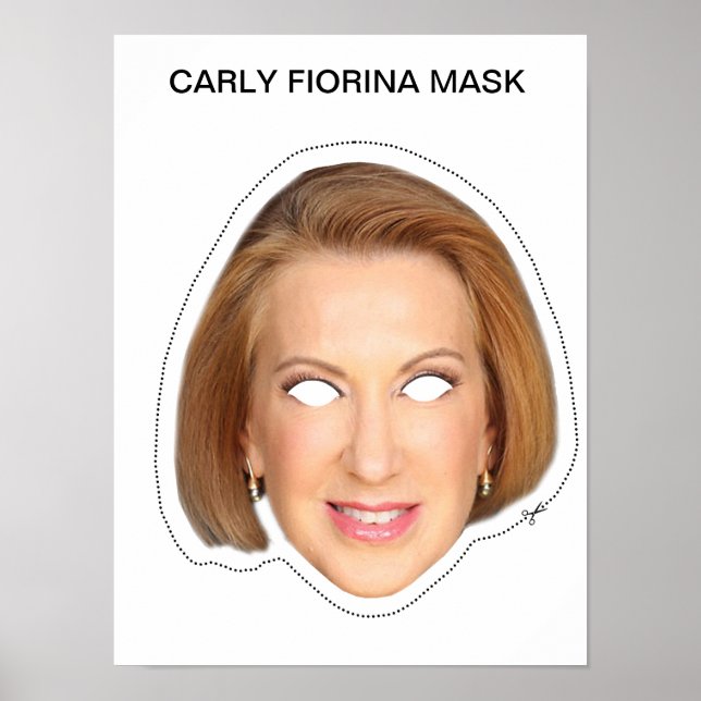 Carly Fiorina Mask Poster (Vorne)