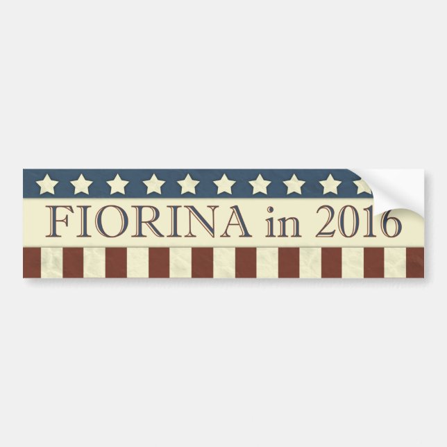 Carly Fiorina Präsident 2016 Autoaufkleber (Vorne)